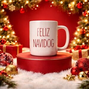 Rae Dunn Feliz Navidog Coffee Mug